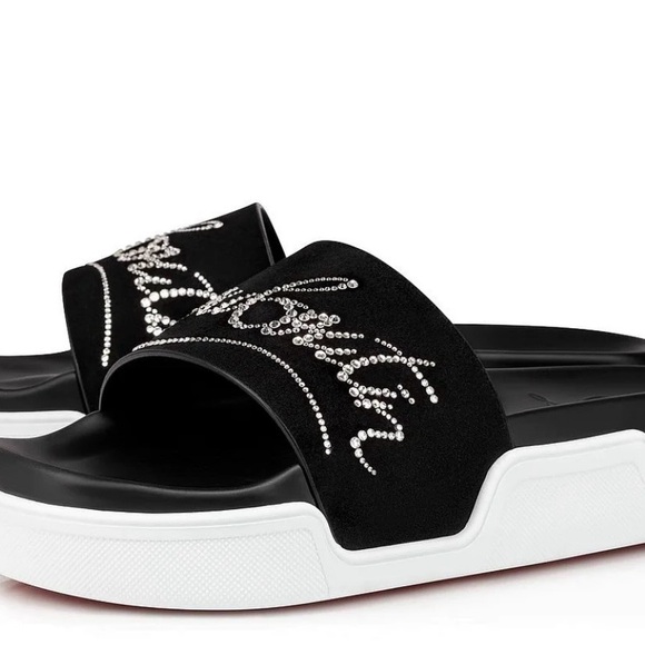 Christian Louboutin Shoes - Bling Slides 🖤Louboutin 41 NWT